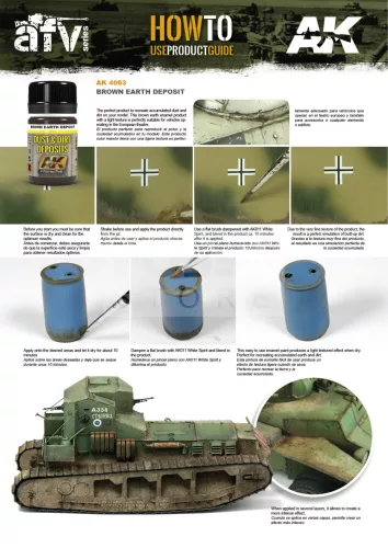 AK-Interactive BROWN EARTH DEPOSIT 35 ml AK4063