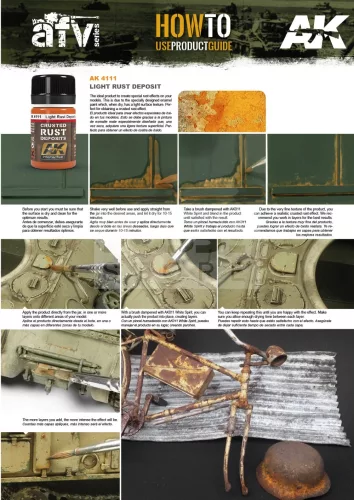 AK-Interactive LIGHT RUST DEPOSITS 35 ml AK4111