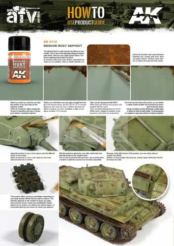 AK-Interactive MEDIUM RUST DEPOSITS 35 ml AK4112