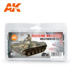   AK-Interactive MODERN RUSSIAN WEATHERING SET - koszoló szett AK4160
