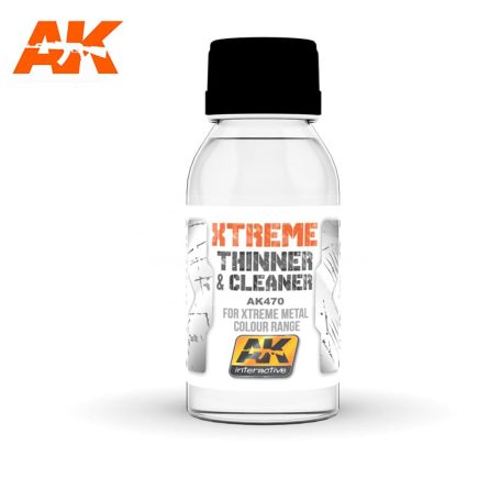 AK-Interactive XTREME CLEANER & THINNER tisztító-hígító folyadék 100 ml AK470