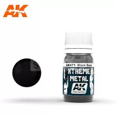   AK-Interactive XTREME METAL BLACK BASE alapozófesték 30 ml AK471