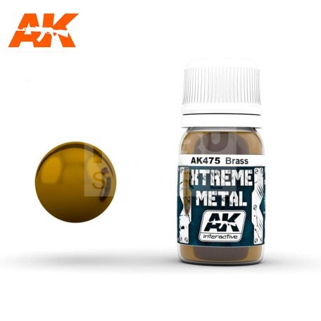 AK-Interactive XTREME METAL BRASS festék 30 ml AK475