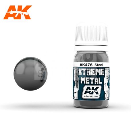 AK-Interactive XTREME METAL STEEL festék 30 ml AK476