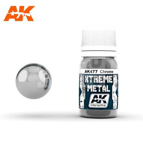 AK-Interactive XTREME METAL CHROME festék 30 ml AK477