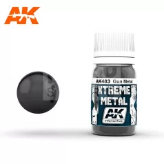 AK-Interactive XTREME METAL GUN METAL festék 30 ml AK483