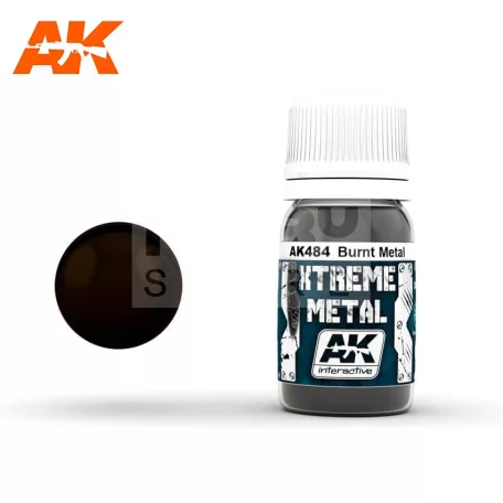 AK-Interactive XTREME METAL BURNT METAL festék 30 ml AK484