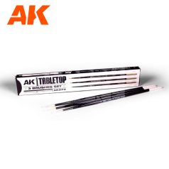   AK-Interactive - TABLETOP BRUSH SET 0, 1, 2- szintetikus ecsetkészlet figura festőknek AK573
