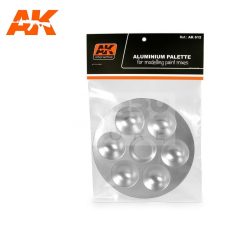  AK-Interactive ALUMINUM PALLET 6 WELLS - alumínium festőpaletta AK612