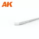 AK-Interactive - Strips 0.50 x 1.00 x 350mm – STYRENE STRIP – (10 units) - Téglalap alakú sztirol profil AK6508
