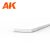 AK-Interactive - Strips 0.50 x 3.00 x 350mm – STYRENE STRIP – (10 units) - Téglalap alakú sztirol profil AK6510