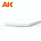 AK-Interactive - Strips 0.50 x 5.00 x 350mm – STYRENE STRIP – (10 units) - Téglalap alakú sztirol profil AK6512