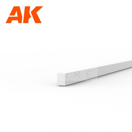 AK-Interactive - Strips 0.75 x 0.50 x 350mm – STYRENE STRIP – (10 units) - Téglalap alakú sztirol profil AK6513