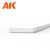 AK-Interactive - Strips 0.75 x 4.00 x 350mm – STYRENE STRIP – (10 units) - Téglalap alakú sztirol profil AK6517