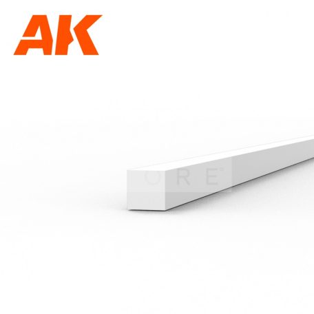 AK-Interactive - Strips 1.00 x 1.00 x 350mm – STYRENE STRIP – (10 units) - Négyzet alakú sztirol profil AK6519