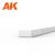 AK-Interactive - Strips 1.00 x 2.00 x 350mm – STYRENE STRIP – (10 units) - Téglalap alakú sztirol profil AK6520