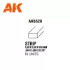 AK-Interactive - Strips 1.00 x 2.00 x 350mm – STYRENE STRIP – (10 units) - Téglalap alakú sztirol profil AK6520