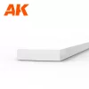 AK-Interactive - Strips 1.00 x 4.00 x 350mm – STYRENE STRIP – (10 units) - Téglalap alakú sztirol profil AK6522