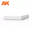 AK-Interactive - Strips 1.00 x 5.00 x 350mm – STYRENE STRIP – (10 units) - Téglalap alakú sztirol profil AK6523
