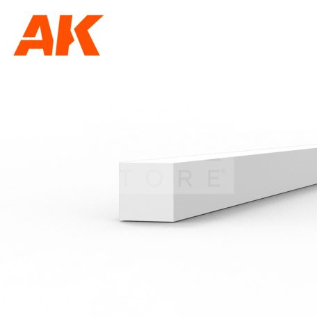 AK-Interactive - Strips 1.50 x 1.50 x 350mm – STYRENE STRIP – (10 units)- Négyzet alakú sztirol profil AK6524
