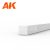 AK-Interactive - Strips 1.50 x 1.50 x 350mm – STYRENE STRIP – (10 units)- Négyzet alakú sztirol profil AK6524