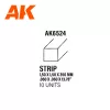 AK-Interactive - Strips 1.50 x 1.50 x 350mm – STYRENE STRIP – (10 units)- Négyzet alakú sztirol profil AK6524