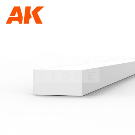 AK-Interactive - Strips 1.50 x 3.00 x 350mm – STYRENE STRIP – (10 units) - Téglalap alakú sztirol profil AK6526