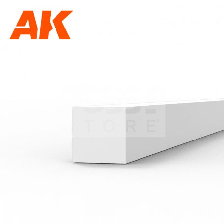 AK-Interactive - Strips 2.00 x 2.00 x 350mm – STYRENE STRIP – (9 units) - Négyzet alakú sztirol profil AK6529