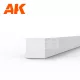 AK-Interactive - Strips 2.00 x 2.00 x 350mm – STYRENE STRIP – (9 units) - Négyzet alakú sztirol profil AK6529