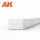 AK-Interactive - Strips 2.00 x 3.00 x 350mm – STYRENE STRIP – (8 units) - Téglalap alakú sztirol profil AK6530