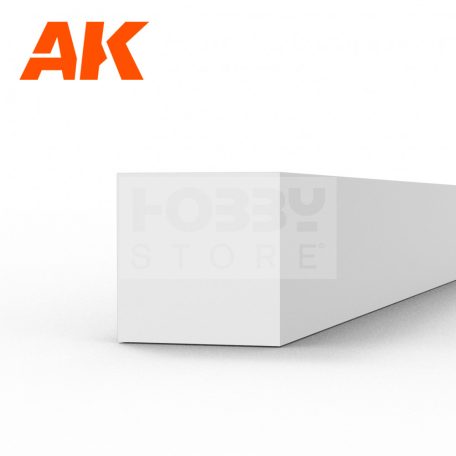 AK-Interactive - Strips 3.00 x 3.00 x 350mm – STYRENE STRIP – (6 units) - Négyzet alakú sztirol profil AK6533