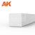 AK-Interactive - Strips 3.00 x 3.00 x 350mm – STYRENE STRIP – (6 units) - Négyzet alakú sztirol profil AK6533