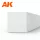 AK-Interactive - Strips 4.00 x 4.00 x 350mm – STYRENE STRIP – (4 units) - Négyzet alakú sztirol profil AK6534