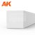 AK-Interactive - Strips 4.00 x 4.00 x 350mm – STYRENE STRIP – (4 units) - Négyzet alakú sztirol profil AK6534