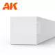 AK-Interactive - Strips 4.00 x 4.00 x 350mm – STYRENE STRIP – (4 units) - Négyzet alakú sztirol profil AK6534