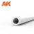 AK-Interactive - Hollow tube 2.00 diameter x 350mm – STYRENE HOLLOW TUBE – (6 units) - Cső alakú sztirol profil AK6542