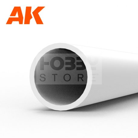 AK-Interactive - Hollow tube 4.00 diameter x 350mm – STYRENE HOLLOW TUBE – (4 units) - Cső alakú sztirol profil AK6544