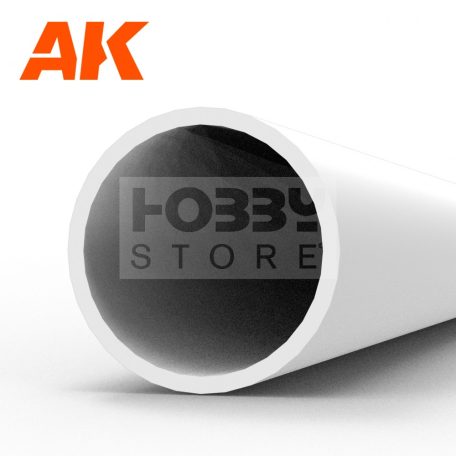 AK-Interactive - Hollow tube 5.00 diameter x 350mm – STYRENE HOLLOW TUBE – (4 units) - Cső alakú sztirol profil AK6545
