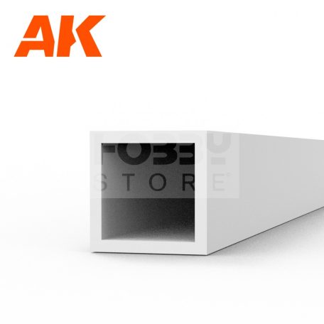 AK-Interactive - Square hollow tube 3.00 x 350mm – STYRENE SQUARE HOLLOW TUBE – (3 units) - négyzet sztirol profil AK6547