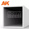 AK-Interactive - Square hollow tube 6.00 x 350mm – STYRENE SQUARE HOLLOW TUBE – (2 units) - Négyzet alakú sztirol profil AK6550
