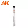 AK-Interactive - Half cane 4.00 x 350mm – STYRENE HALF CANE – (3 units) Félkör alakú sztirol profil AK6554
