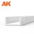 AK-Interactive - U Channel 4.0 width x 350mm – STYRENE U CHANNEL – (3 units) U alakú sztirol profil AK6556