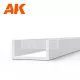 AK-Interactive - U Channel 4.0 width x 350mm – STYRENE U CHANNEL – (3 units) U alakú sztirol profil AK6556