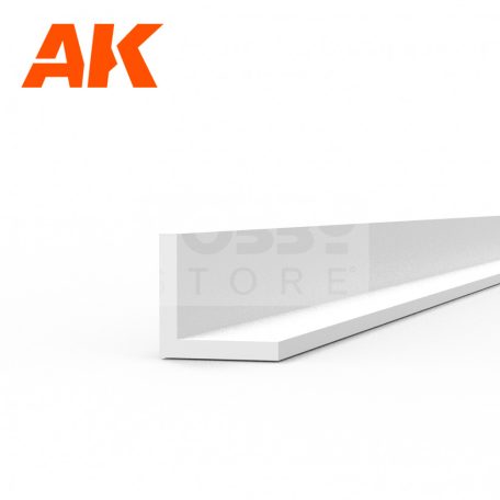 AK-Interactive - ANGLE 2.0 X 2.0 X 350MM – STYRENE ANGLE – (4 UNITS) Sztirol profil AK6560