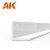 AK-Interactive - Angle 3.0 x 3.0 x 350mm – STYRENE ANGLE – (4 units) L alakú sztirol profil AK6561