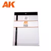 AK-Interactive - 0.3mm thickness x 245 x 195mm – STYRENE SHEET – (3 units)  sztirol lap AK6573