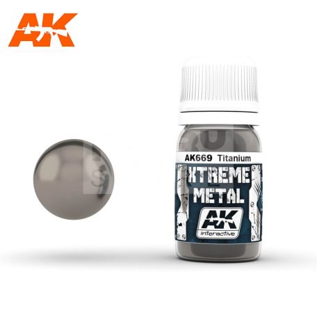 AK-Interactive XTREME METAL TITANIUM festék 30 ml AK669