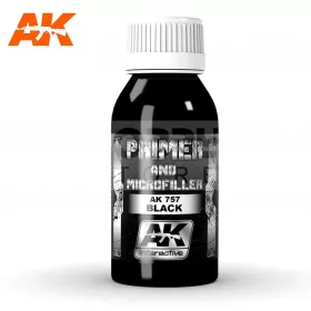   AK-Interactive BLACK PRIMER AND MICROFILLER alapozófesték 100 ml AK757