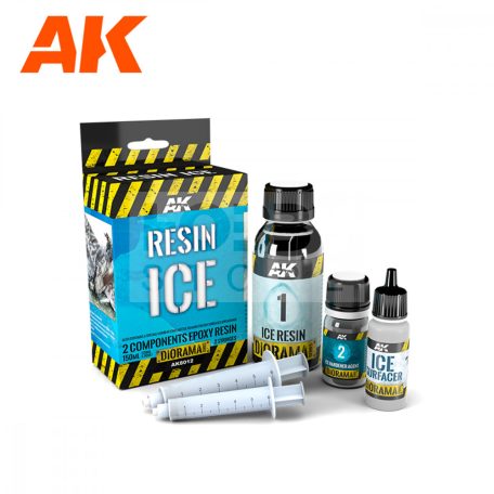 AK-Interactive RESIN ICE (Kétkomponensű jéghatású epoxy gyanta ) 100 ml AK8012