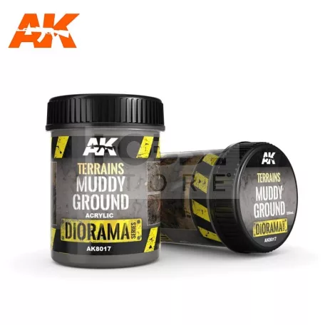 AK-Interactive TERRAINS MUDDY GROUND (Sáros talaj textúra) 250 ml AK8017